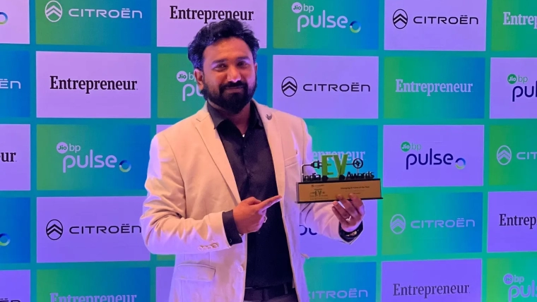 GoFree Cycles Wins Emerging EV Cycle of the Year at Indian Entrepreneur Awards 2024 Nishad Ahammed 2