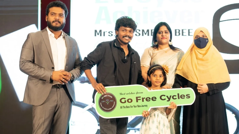GoFree Cycles Promoters Meet with Mentalist Anandhu Inspiring a Greener Future Together ()