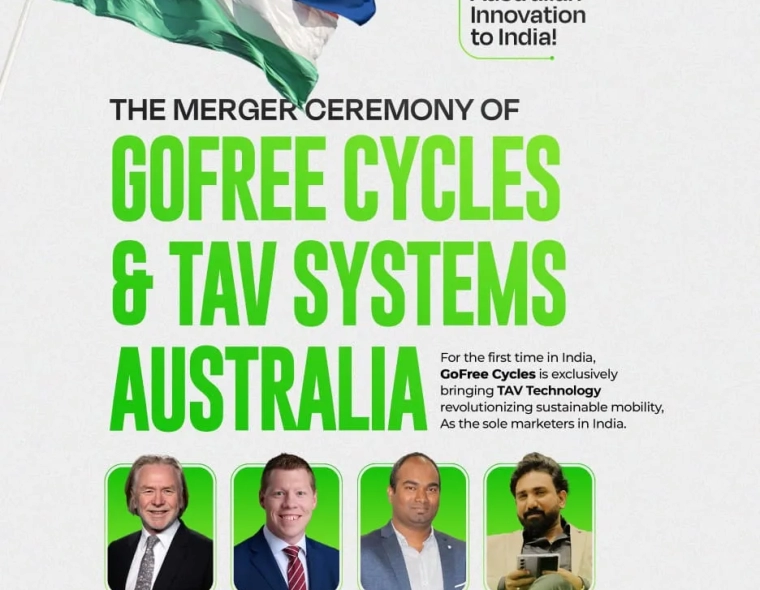 GoFree Cycles Partners with Australia’s TAV Systems for Revolutionary Sustainable Mobility in India ()